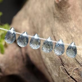 2.18 ct natürliche hellblau Saphir-Edelsteine, Briolette, VS