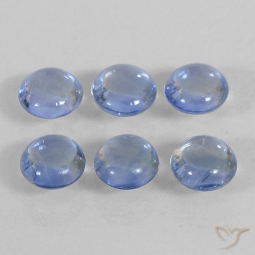 1.44ctw Natürlicher Baby blau Saphir, Runden, Transparent