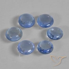 1.00 ct natürliche Baby blau Saphir-Edelsteine, Runden, Transparent