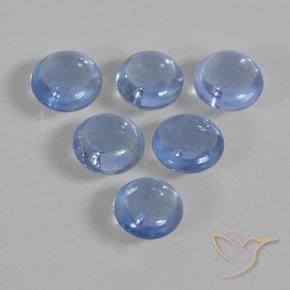 1.00 ct natürliche Baby blau Saphir-Edelsteine, Runden, Transparent