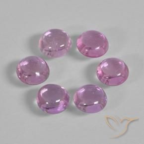 1.69 ct natürliche Helles Royal Lila Pink Saphir-Edelsteine, Runden, Transparent