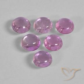 1.69 ct natürliche Helles Royal Lila Pink Saphir-Edelsteine, Runden, Transparent