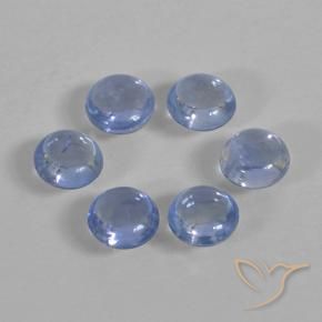 1.22 ct natürliche Helles Marineblau Saphir-Edelsteine, Runden, Transparent