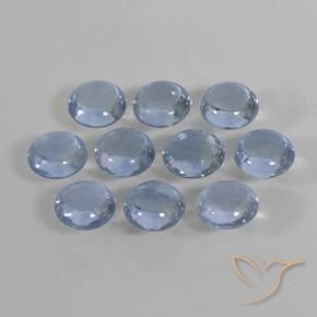2.23 ct natürliche hellblau Saphir-Edelsteine, Runden, Transparent