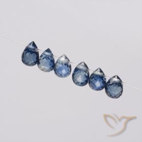 1.68 ct natürliche Navy blau Saphir-Edelsteine, Briolette, VS