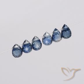1.68 ct natürliche Navy blau Saphir-Edelsteine, Briolette, VS