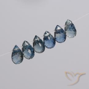 2.34 ct natürliche Navy blau Saphir-Edelsteine, Briolette, VS