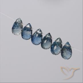 2.34 ct natürliche Navy blau Saphir-Edelsteine, Briolette, VS