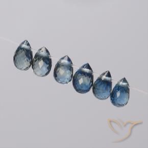 1.95 ct natürliche Navy blau Saphir-Edelsteine, Briolette, VS
