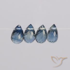1.98 ct natürliche Navy blau Saphir-Edelsteine, Briolette, VS