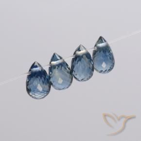 1.98 ct natürliche Navy blau Saphir-Edelsteine, Briolette, VS