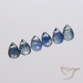 1.53 ct natürliche Navy blau Saphir-Edelsteine, Briolette, VS