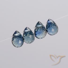 1.74 ct natürliche Navy blau Saphir-Edelsteine, Briolette, VS