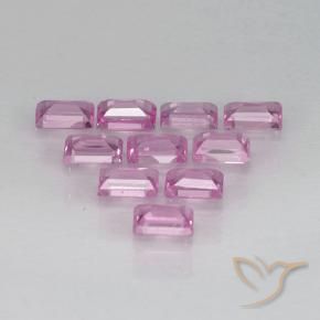 1.04 ct natürliche Helles Royal Lila Pink Saphir-Edelsteine, Baguette, VS