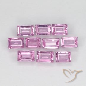 1.02 ct natürliche Helles Royal Lila Pink Saphir-Edelsteine, Baguette, VS