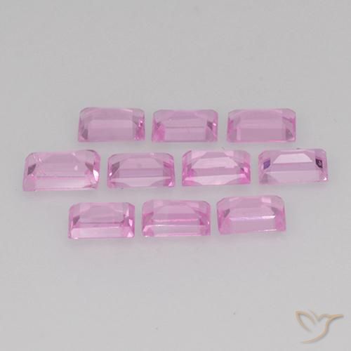 1.05 ct natürliche Sehr helles Royal Purple Pink Saphir-Edelsteine, Baguette, VS