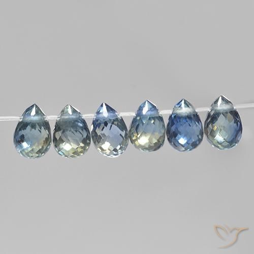 2.19 ct natürliche Pastellblau Saphir-Edelsteine, Briolette, VS