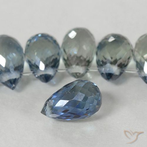 7.25ctw Natürlicher hellblau Saphir, Briolette, VS
