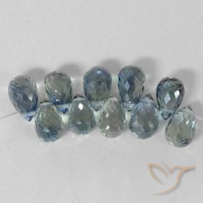 7.25 ct natürliche hellblau Saphir-Edelsteine, Briolette, VS