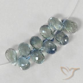 6.03 ct natürliche hellblau Saphir-Edelsteine, Briolette, VS
