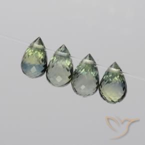 2.68 ct natürliche Mehrfarbig Saphir-Edelsteine, Briolette, VS