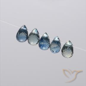 2.21 ct natürliche Navy blau Saphir-Edelsteine, Briolette, VS