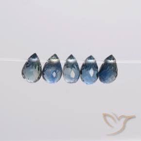 1.83 ct natürliche Pastellblau Saphir-Edelsteine, Briolette, VS