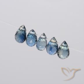 1.83 ct natürliche Pastellblau Saphir-Edelsteine, Briolette, VS