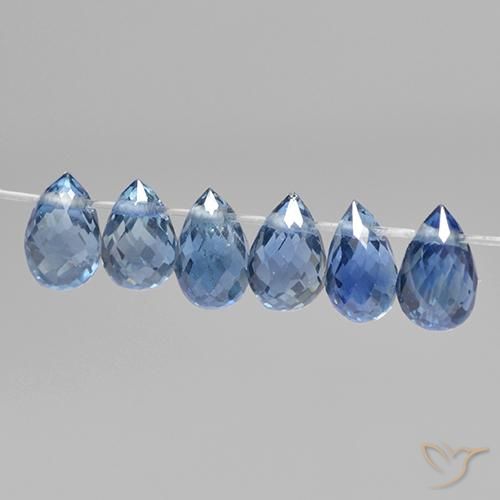 2.04 ct natürliche hellblau Saphir-Edelsteine, Briolette, VS