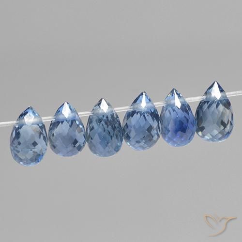 2.04 ct natürliche hellblau Saphir-Edelsteine, Briolette, VS