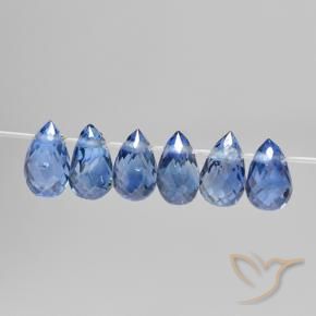 2.05 ct natürliche tiefblau Saphir-Edelsteine, Briolette, VS
