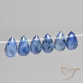 2.05 ct natürliche tiefblau Saphir-Edelsteine, Briolette, VS
