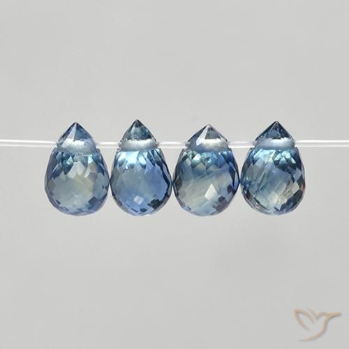 1.78ctw Natürlicher Blau Saphir, Briolette, VS