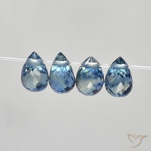 1.78 ct natürliche Blau Saphir-Edelsteine, Briolette, VS