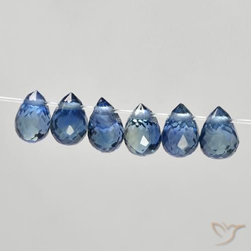 2.20 ct natürliche Navy blau Saphir-Edelsteine, Briolette, VS