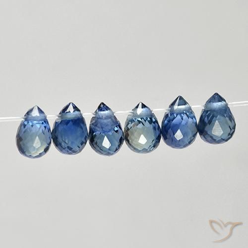 2.20 ct natürliche Navy blau Saphir-Edelsteine, Briolette, VS