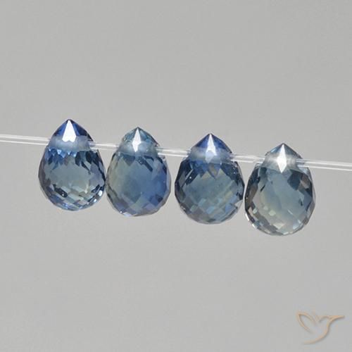 1.31 ct natürliche Navy blau Saphir-Edelsteine, Briolette, VS