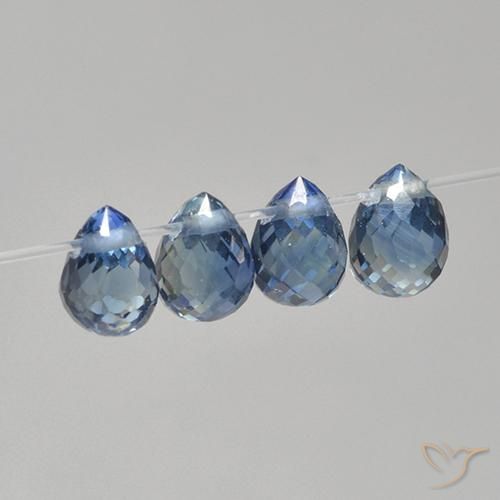 1.31 ct natürliche Navy blau Saphir-Edelsteine, Briolette, VS