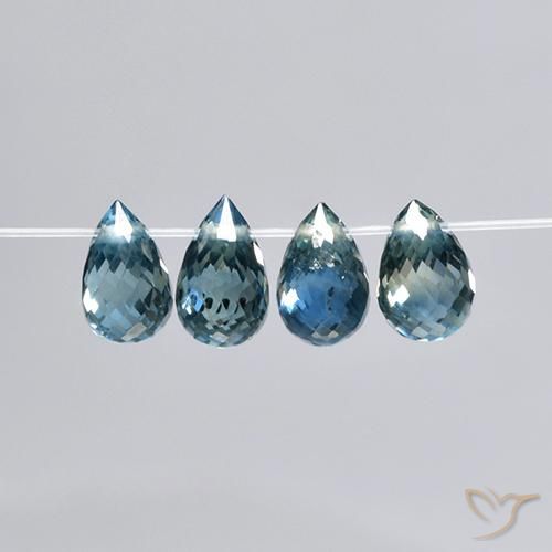2.78 ct natürliche Blau Saphir-Edelsteine, Briolette, VS