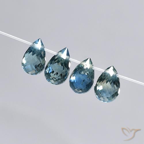 2.78 ct natürliche Blau Saphir-Edelsteine, Briolette, VS