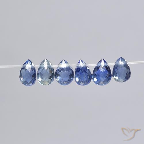 2.49 ct natürliche Navy blau Saphir-Edelsteine, Briolette, VS