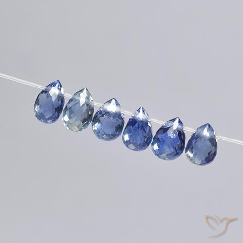2.49 ct natürliche Navy blau Saphir-Edelsteine, Briolette, VS