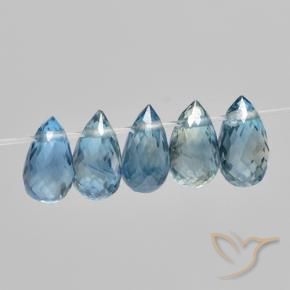 2.12 ct natürliche Blau Saphir-Edelsteine, Briolette, VS