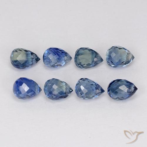 2.66 ct natürliche hellviolett-blau Saphir-Edelsteine, Briolette, VS