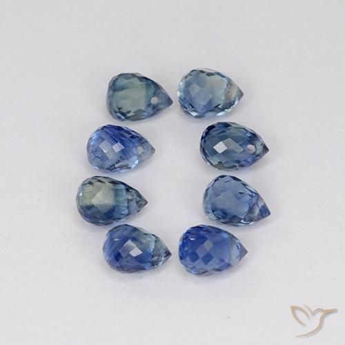 2.66 ct natürliche hellviolett-blau Saphir-Edelsteine, Briolette, VS