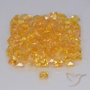 9,17 ctw natürlicher Golden Saphir, Quadrat, VVS-VS