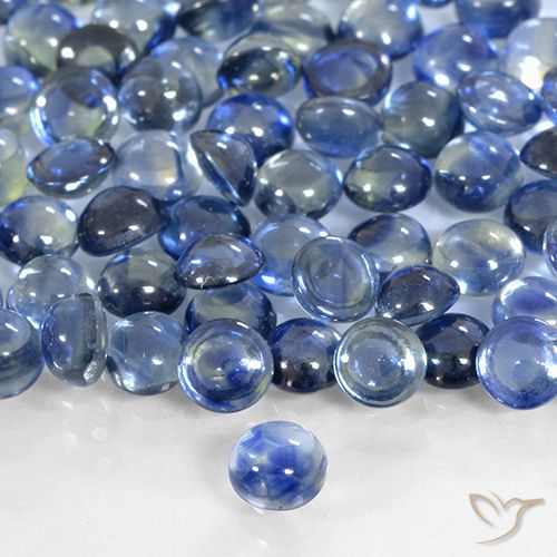 0.41ct Natürlicher tiefblau Saphir, Runden, Transparent