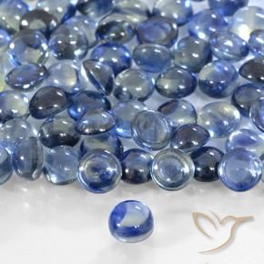 9,17 ctw natürlicher tiefblau Saphir, Runden, Transparent