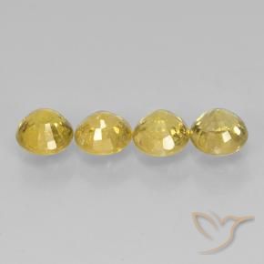1.47 ct natürliche Golden Saphir-Edelsteine, Runden, VS