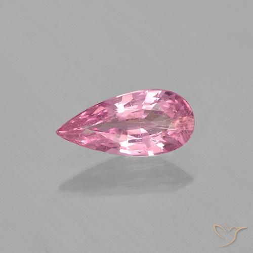 0.58ct Natürlicher Mittelrosa Saphir, Birnenform, VS